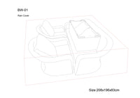 Thumbnail for Beige Rattan Garden 3 Seater Sofa Set with Coffee Table - Home On Trend Interiors